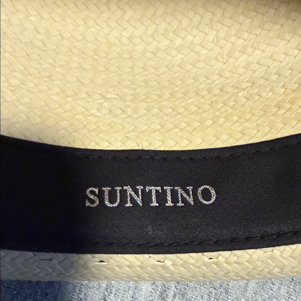 Bailey’s of Hollywood Beige Straw Fedora Hat with Black Band - Picture 6 of 6